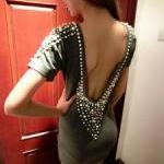 Sexy Backless Plastic Pearl Beaded Dress (4 Colors..